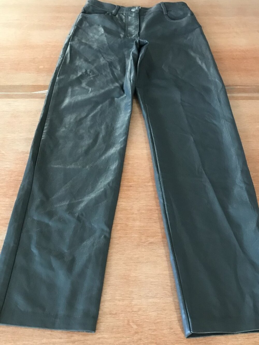 Wilfred The Melina Vegan Leather Pants Women 2 Black Mid Rise Sculpting 19967